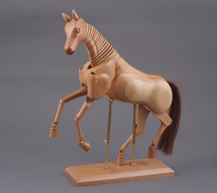 Drewniany model konia duży