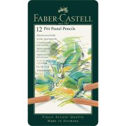 FABER-CASTELL PITT KREDKI PASTELOWE 12 KOL. OPAKOWANIE METALOWE