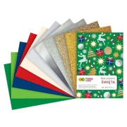 Happy Color blok efekt Xmas A5 150-230 g, 10 ark