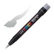 POSCA PCF-350 BRUSH - SREBRNY