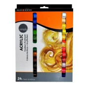 SIMPLY KOMPLET FARB AKRYLOWYCH 24X12ml